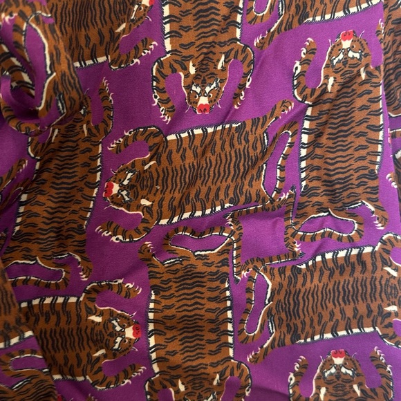 Rachel Comey Upland Tieneck Tiger Print Blouse - Picture 5 of 8